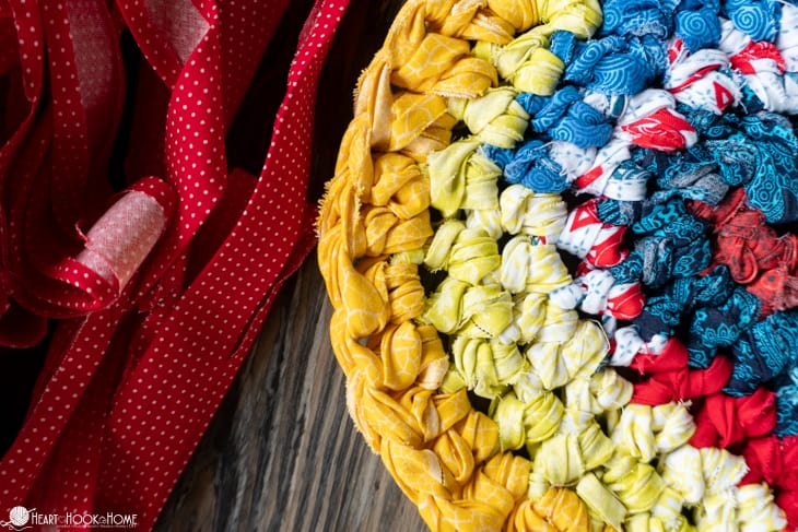 crocheting a rag rug