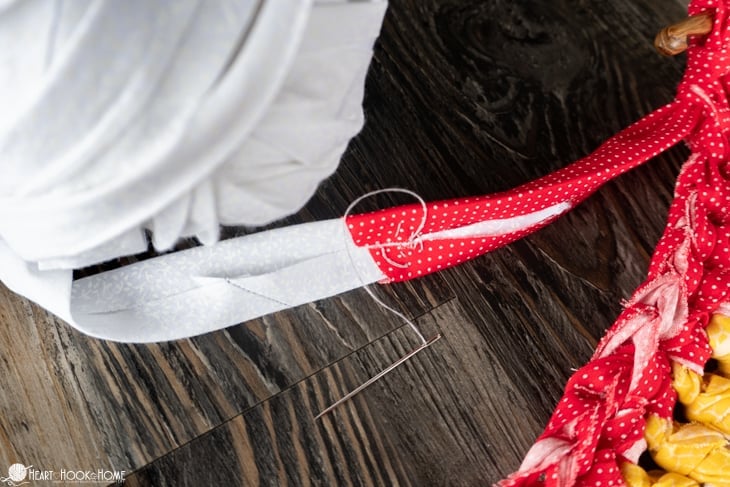 how to sew a rag rug