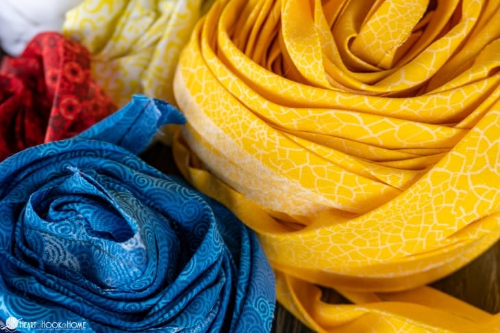 continuous bias tape for rag rug