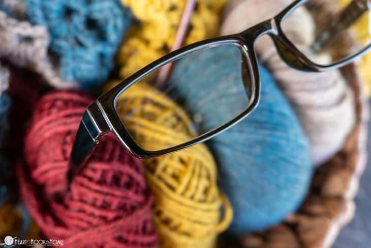 readers glasses for crochet