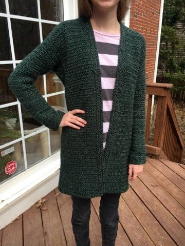 small size housecoat crochet pattern