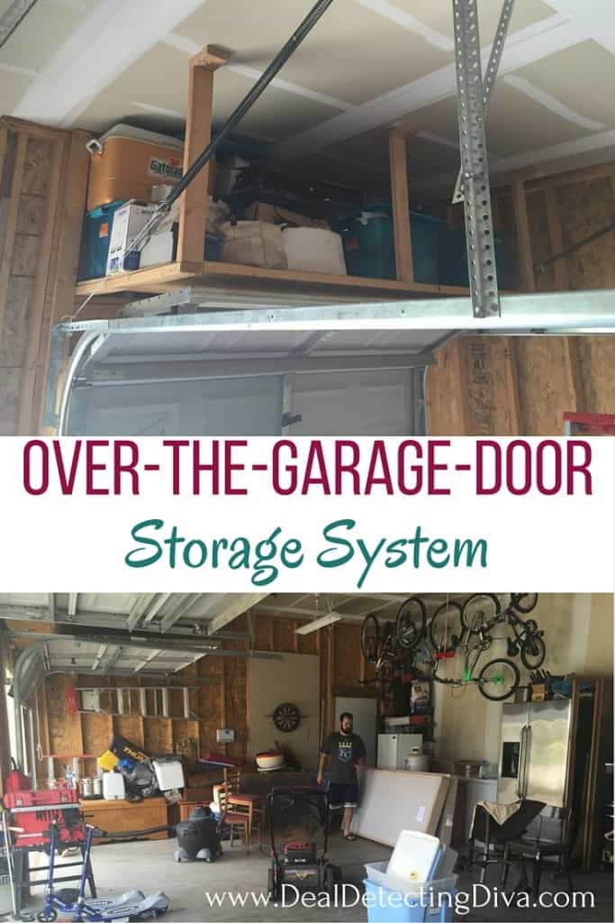 Example of the Over-The-Garage-Door Storage System.