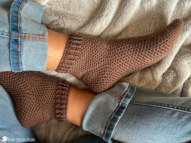 Spike Socks Free Crochet Pattern