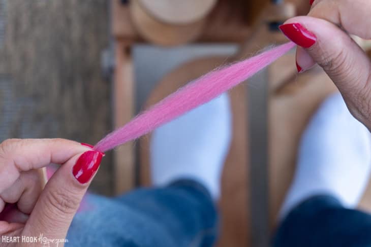 how to fix a slub in handspun yarn