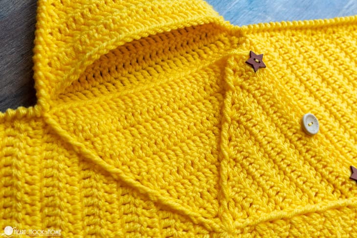 yellow crocheted star sleeper pattern