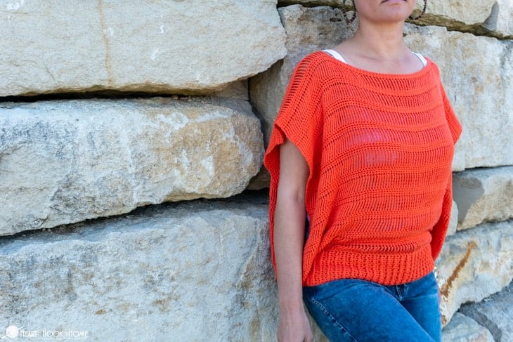 Track Stitch Tunic, free summer crochet pattern