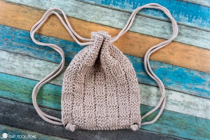 basket weave backpack crochet pattern