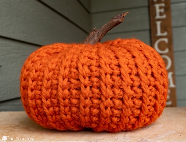 Tunisian crochet pumpkin pattern