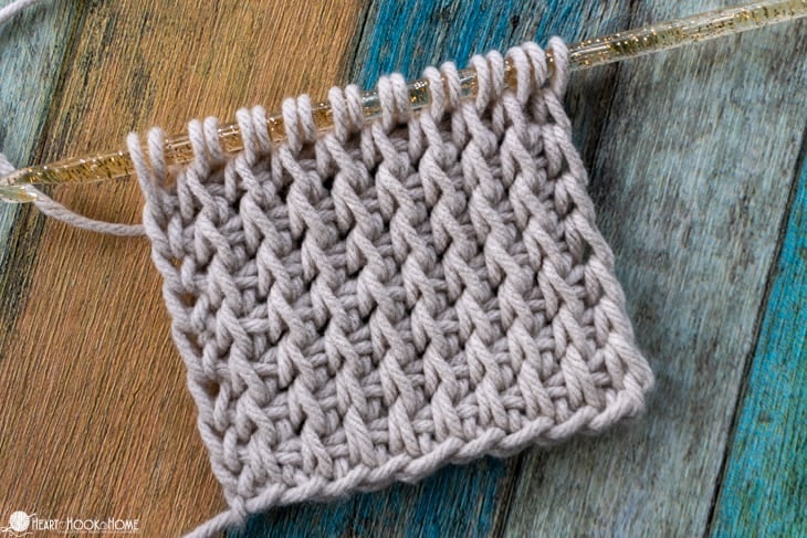 tunisian half double crochet stitch tutorial