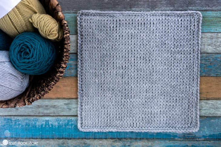 Sample of the Tunisian Knit Stitch