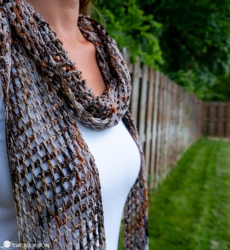 Seattle Scarf free tunisian crochet pattern