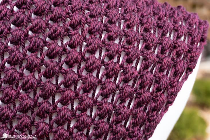 tunisian puff stitch tutorial