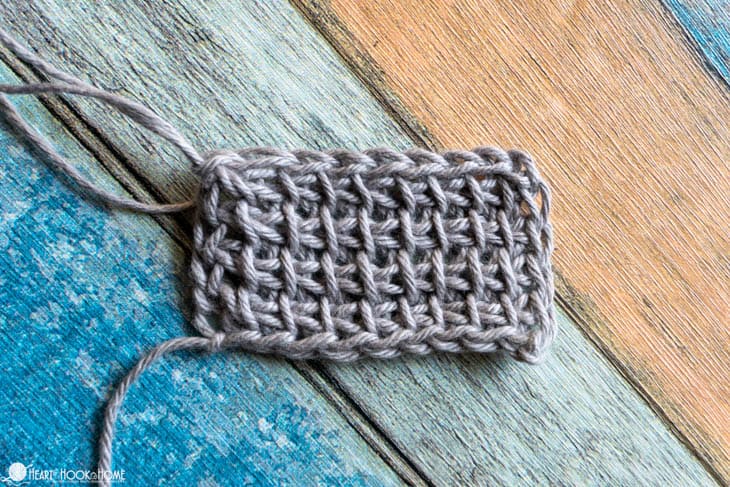 Tunisian simple crochet stitch