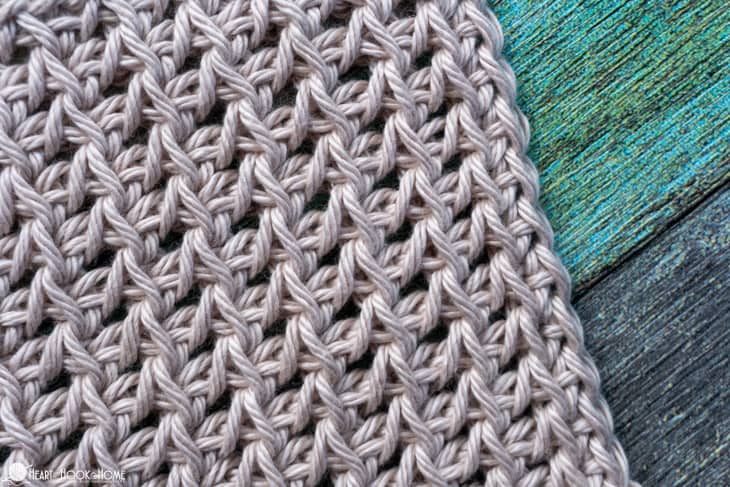 Tunisian Yarn Over Lace Stitch tutorial