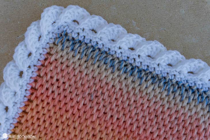 Reverse shell on Tunisian Full Stitch blanket