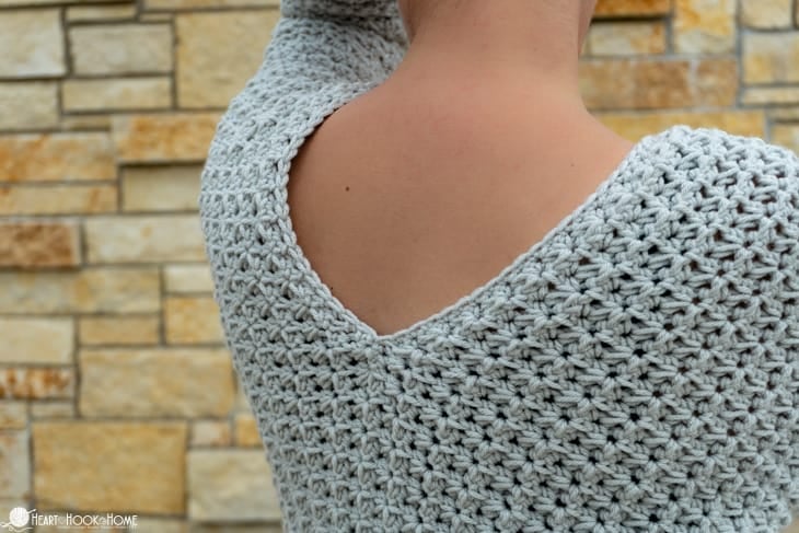 basic v-neck sweater crochet pattern