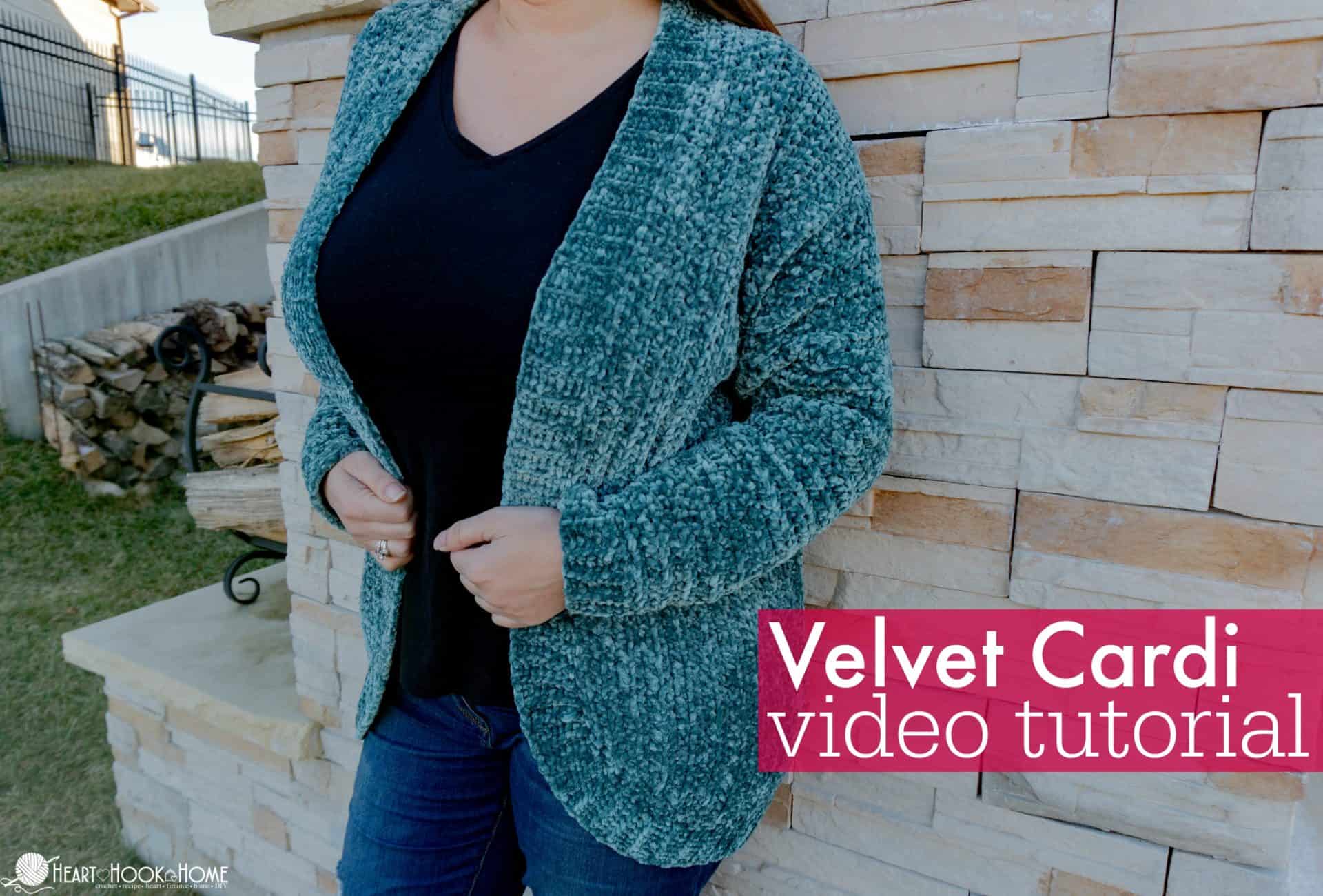 velvet cardigan video tutorial