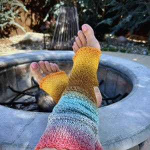 Double Moss Yoga Socks (Printable Version)