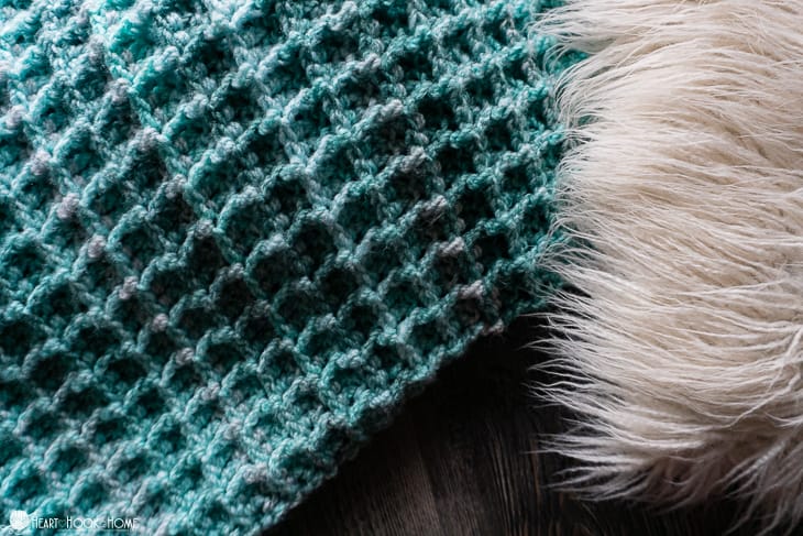 Waffle Blanket Crochet Pattern