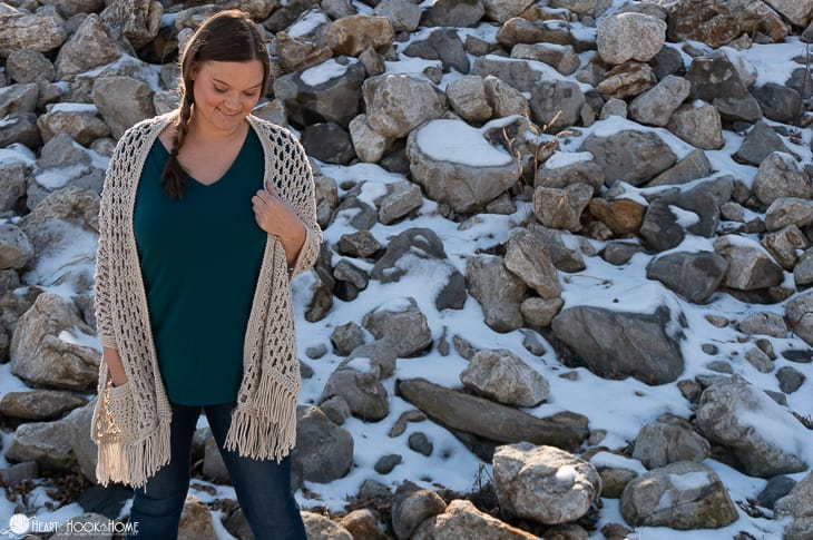 Wanderlust Pocketed Shawl crochet pattern