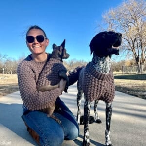 wild berry dog sweater crochet pattern