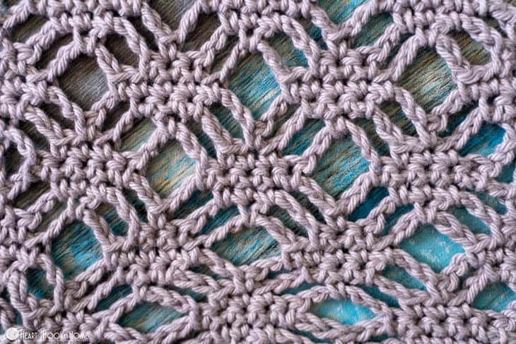 woven lattice crochet stitch tutorial