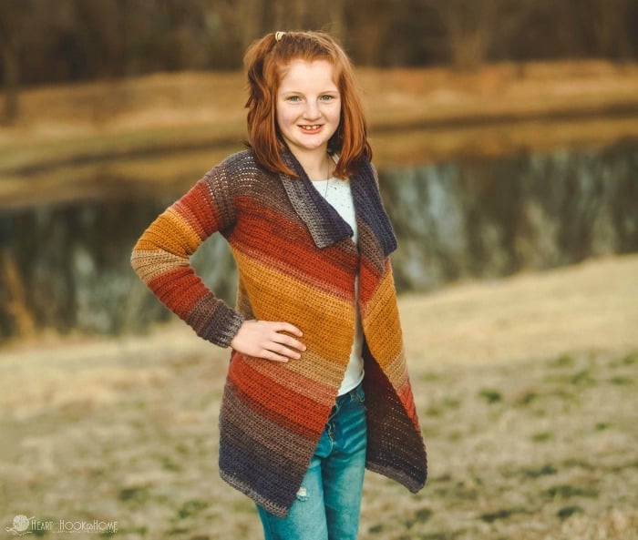 Youth Extra Large Blanket Cardigan