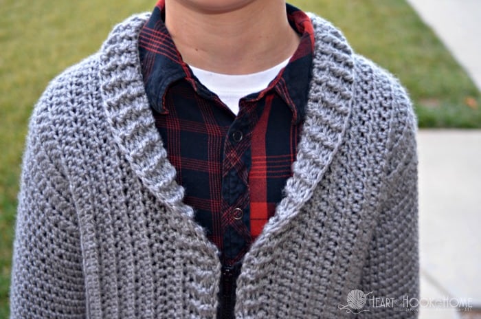 Youth Large Cardigan pattern for boys