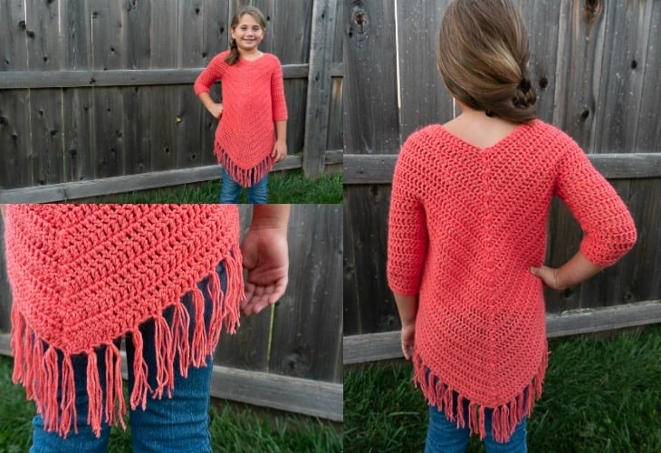 Youth Size Poncho Pattern