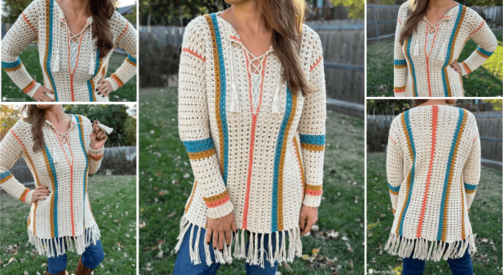 hippie chic tunic crochet pattern