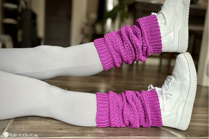 Easy 80’s Leg Warmers: Free Crochet Pattern