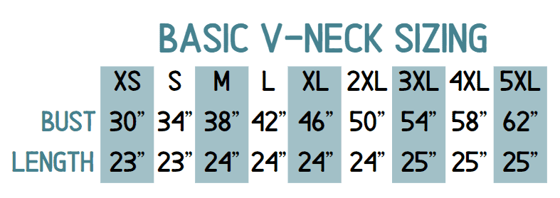 Basic V Neck Sweater Sizing