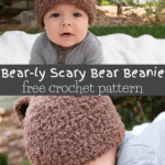 Bear-ly Scary: A Bear Beanie Free Crochet Pattern