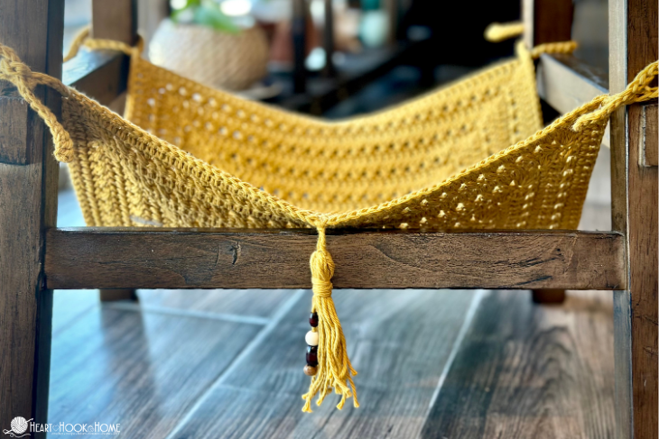 Kitchen Chair Cat Hammock Crochet Pattern