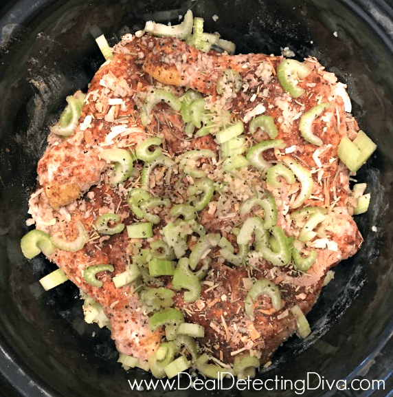 Example of the Crock-Pot Rosemary Garlic Chicken and Potatoes recipe.