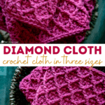 Diamond Cloth crochet pattern in three sizes