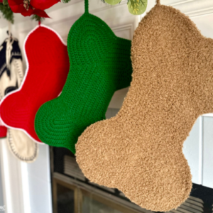 Christmas stocking dog bone