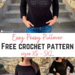 Easy Peasy Pullover free crochet pattern