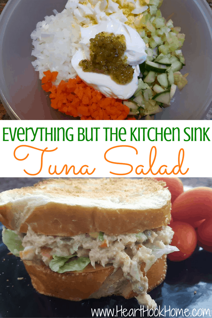 Everything But the Kitchen Sink Tuna Salad Recipe
