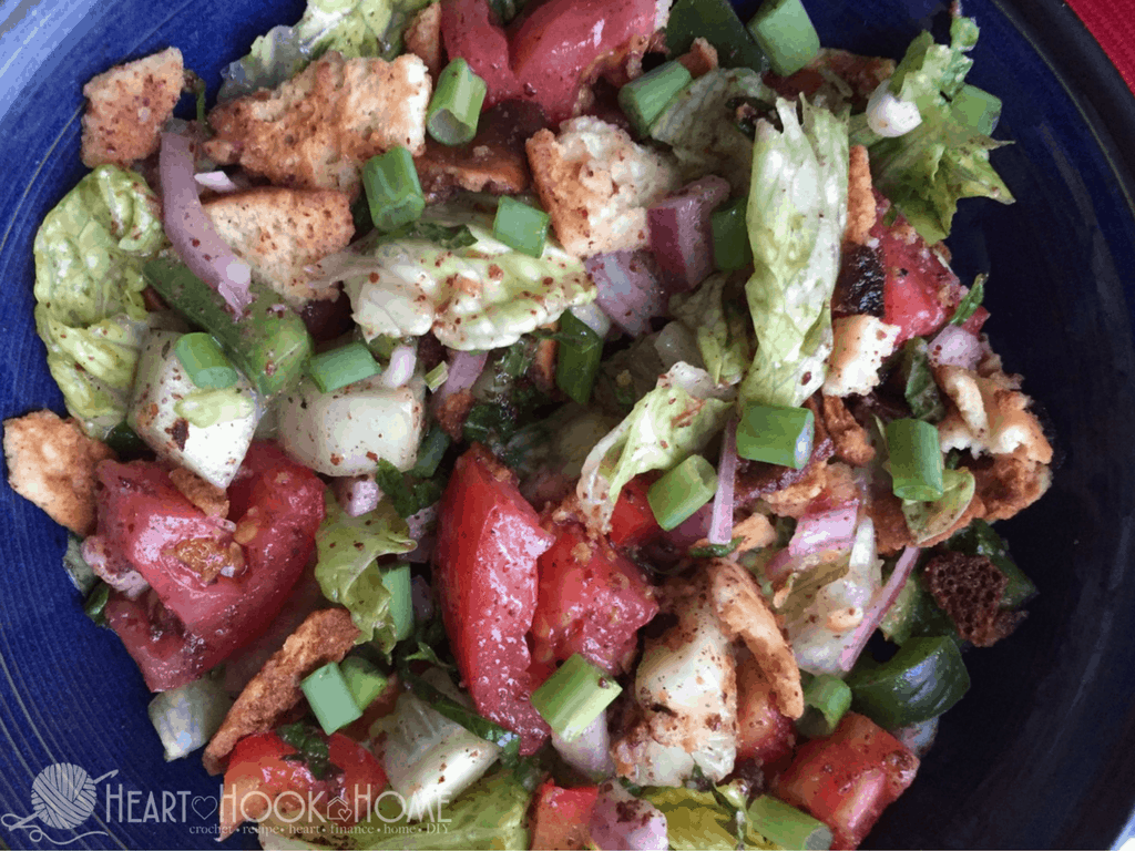Minty Fattoush Salad Recipe