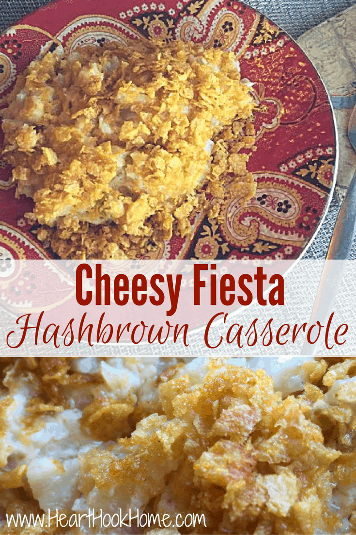 Cheesy Fiesta Hashbrown Casserole