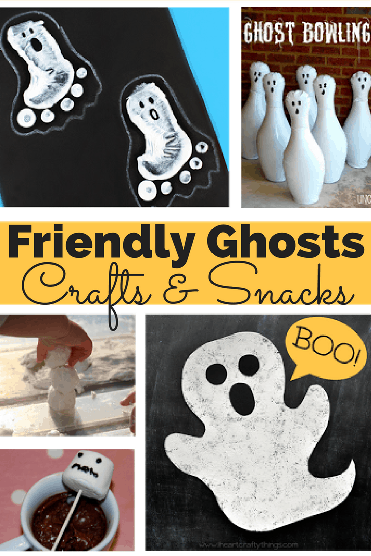Halloween Craft Ideas, Friendly Ghosts: Crafts and Snacks!