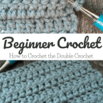 how to crochet the double crochet stitch
