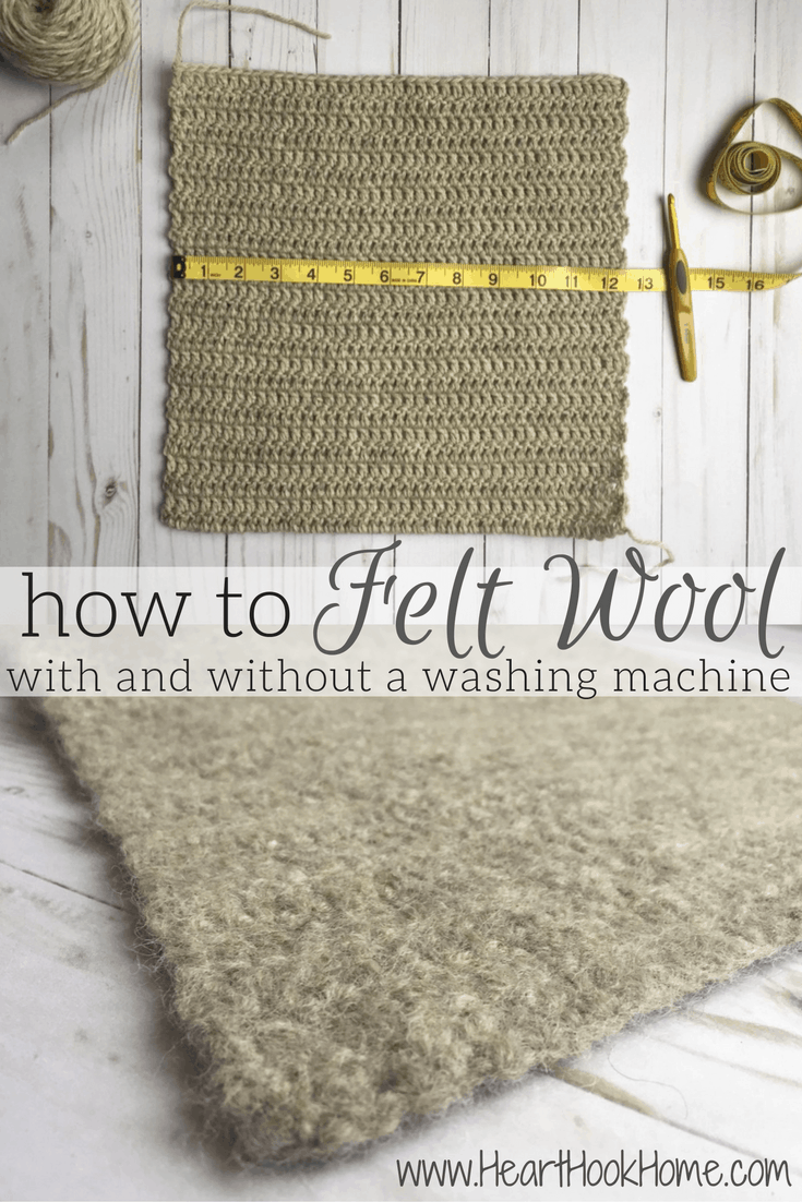 Felting: How to Felt a Crocheted or Knitted Piece