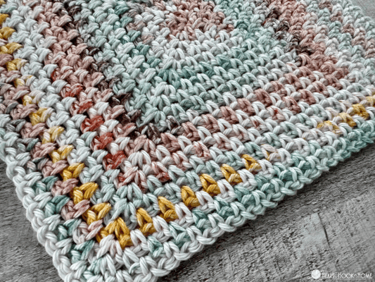 moss stitch granny square