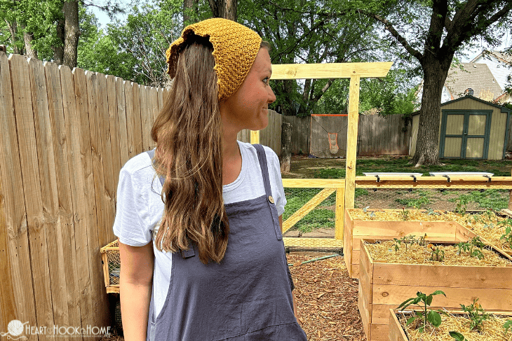 moss head kerchief free crochet pattern