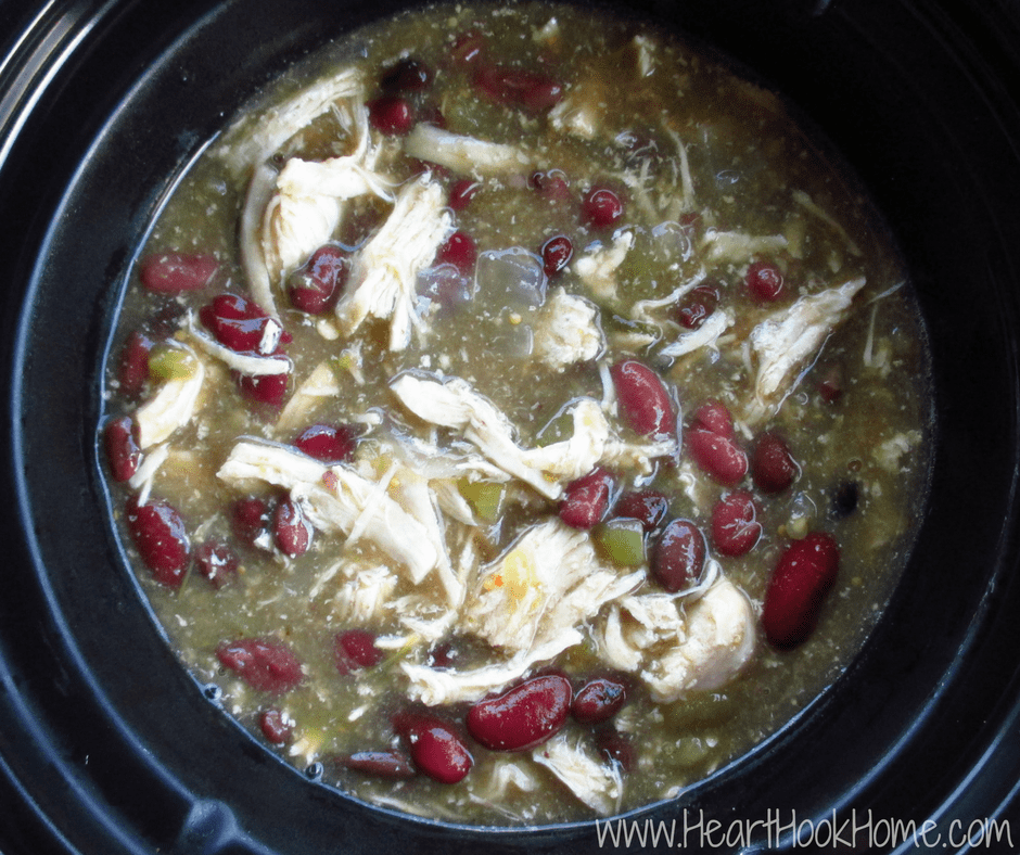 Example of the Paul's OMG Slow Cooker Green Burrito recipe.