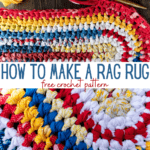 oval rag rug crochet pattern