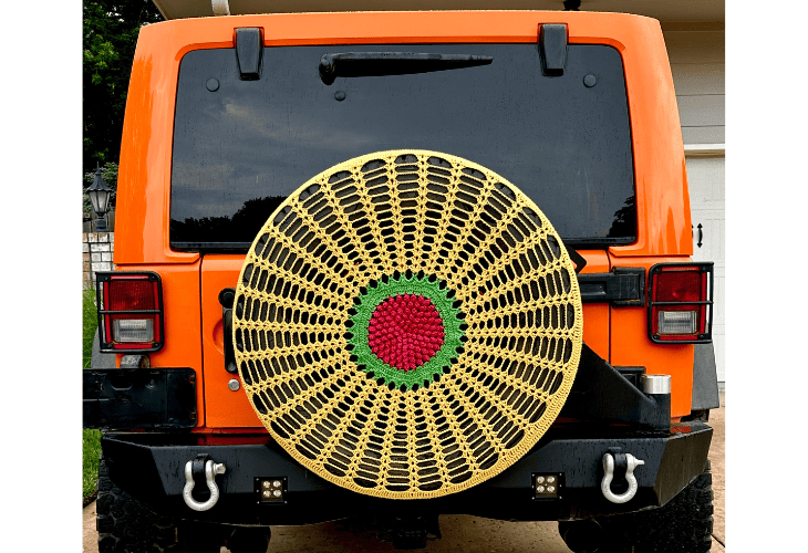 spare tire cover crochet pattern