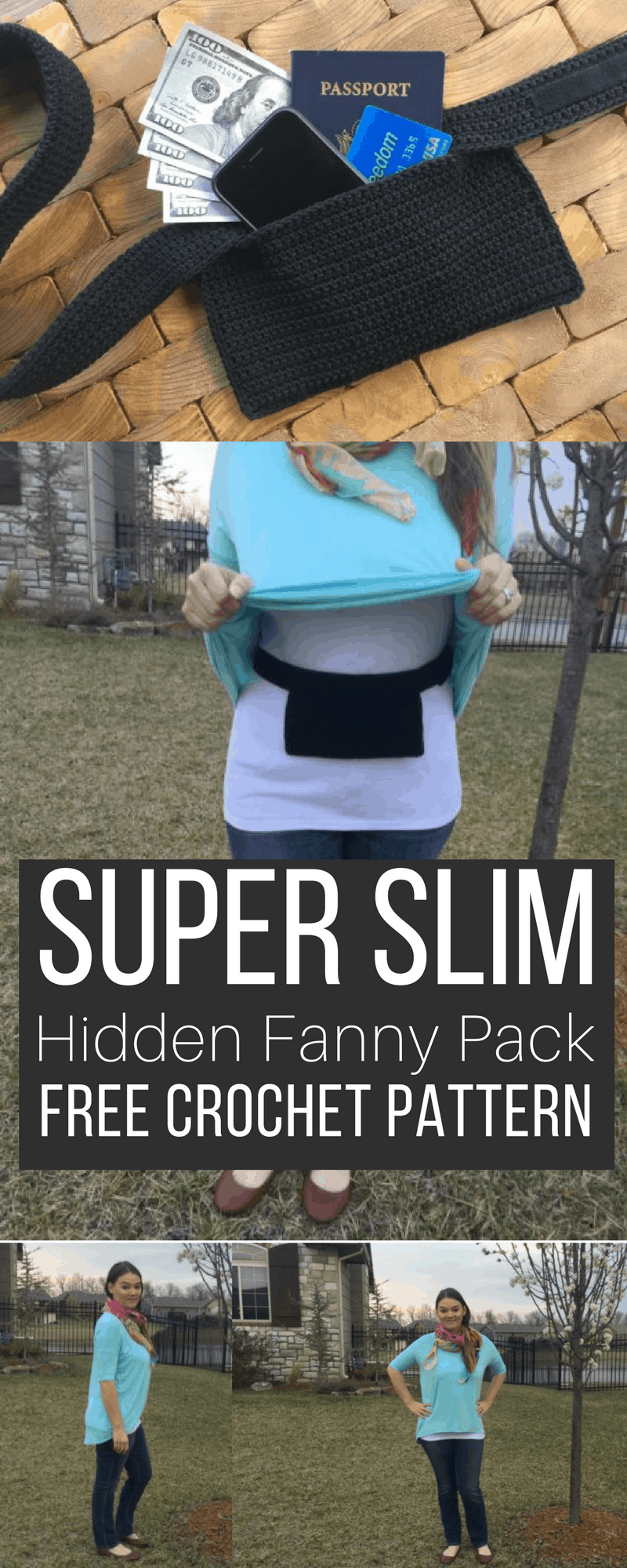 How to Crochet a Super Slim Fanny Pack